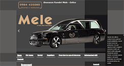 Desktop Screenshot of onoranzefunebrimele.com